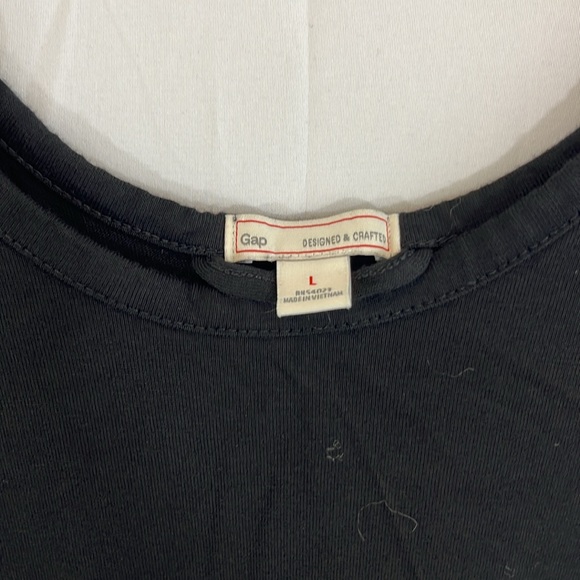 Like New Women’s Gap Size Large Black Handkerchief Bottom Tank Dress w/Pockets! - Picture 2 of 5